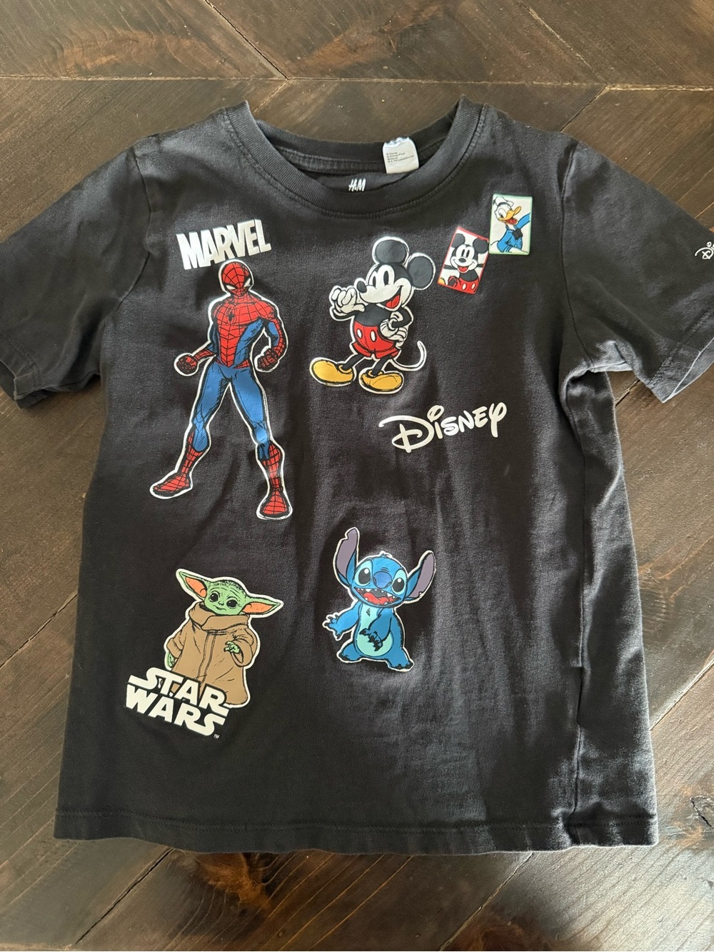 H&M Disney 100 Black Toddler Shirt Size 5T